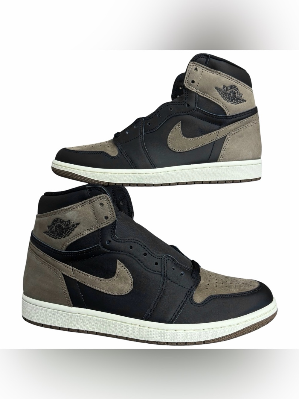 Air Jordan 1 Retro High OG Palomino Black Metallic Gold Sneakers Size 10.5